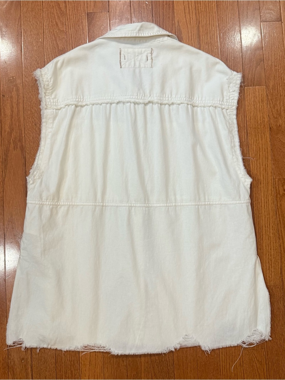 We The Free Free People Women’s Medium Better Together Denim Tunic Vest Shirt - Picture 6 of 8